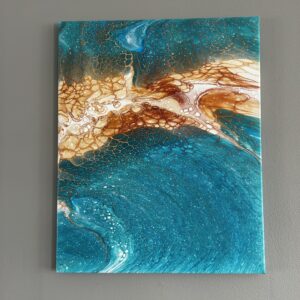Oceans of Titan 20x16 Water Flow Art